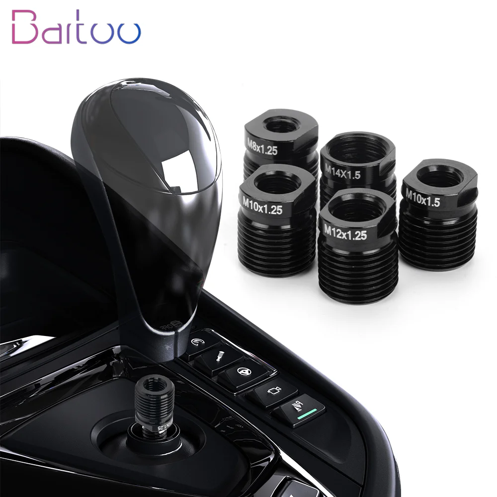 

Bartoo-Shift Knob Adapter Aluminum With inside thread M8x1.25/M10x1.25/M10x1.5/M12x1.25/M14x1.5 Shift Knob Accessories SFN235