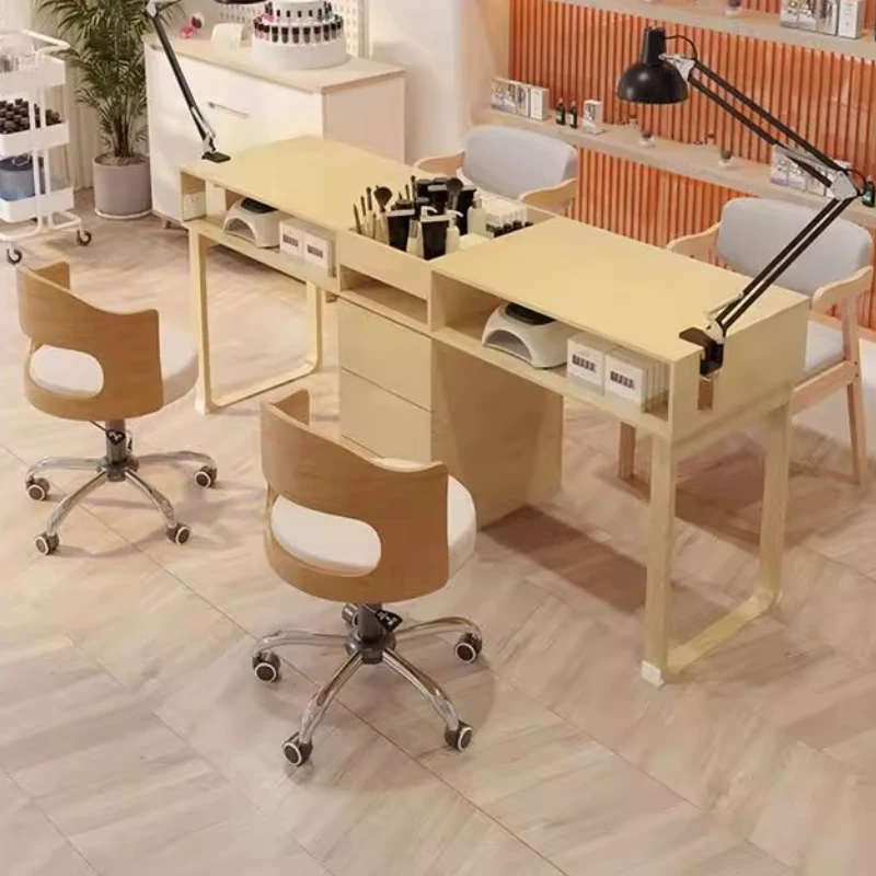 /Accessories Wooden Manicure Table Professionals Drawer High Quality Organizer Nail Desk Foldable Design Nageltisch Furniture