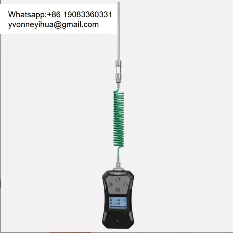 Pumping 4 In 1 Gas Detector CH4 LEL CO H2S O2 Multi Gas Detector Portable Industrial & Laboratory Use Safegas SKY3000-WH