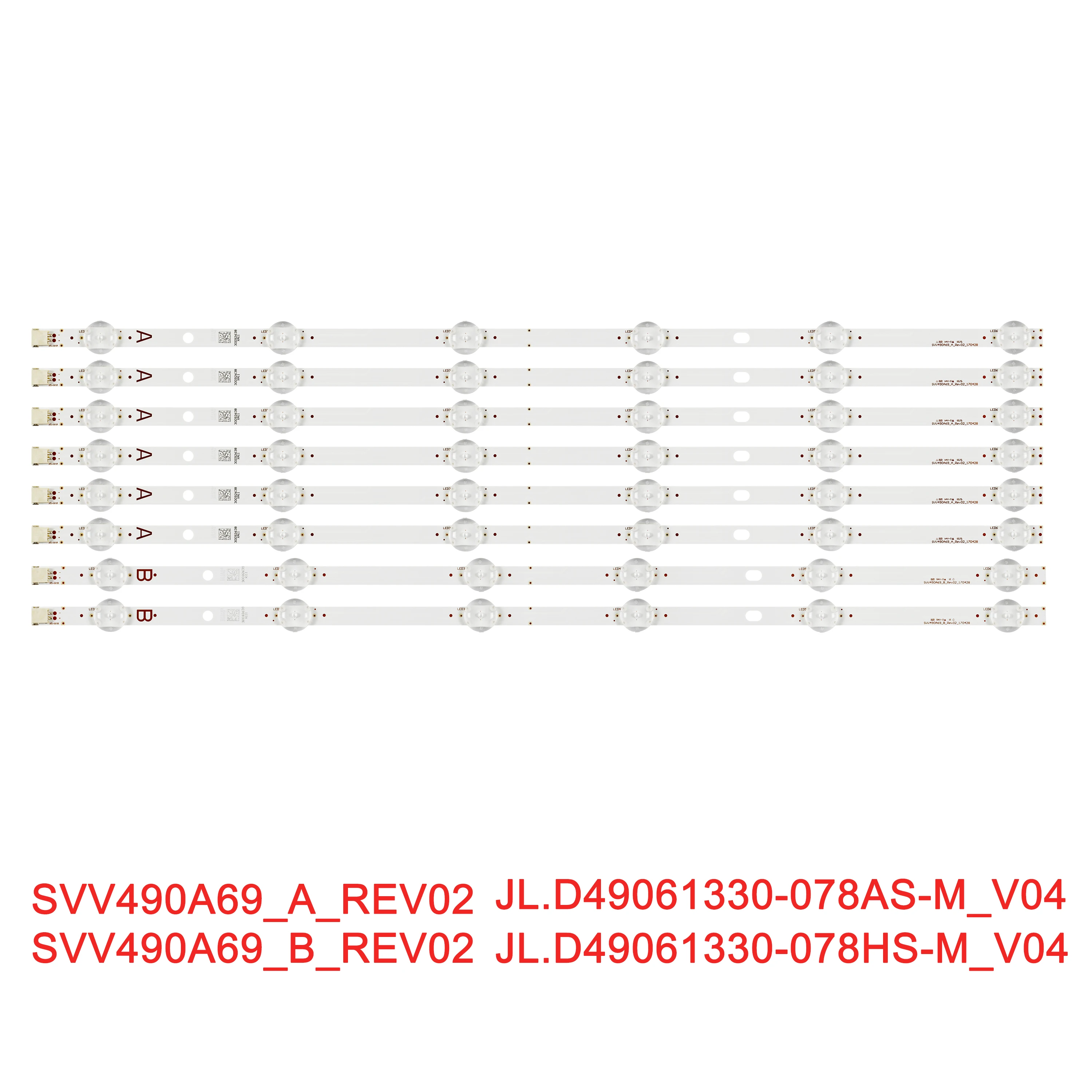 LED Bar for Panasonic TX-49FX352B TX-49GS550B TX-49GS352B TX-49FX550E TX-49FX555B VES490UNYL-2D-N01 JL.D49061330-078AS-M_V05