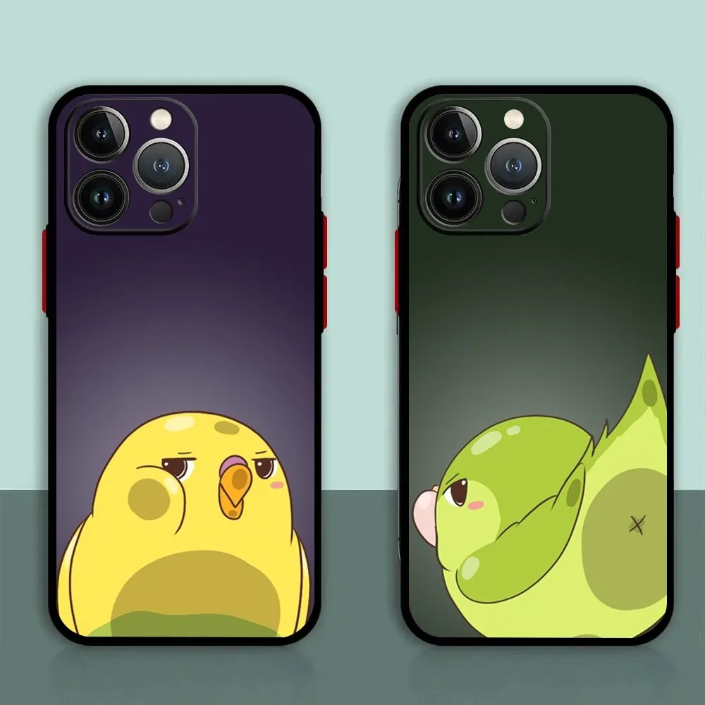 Chubby Cockatiels Parrotlets Parrot Phone Case For iPhone 11,12,13,14,15,XS,XR,X,Mini,Pro,Max,Plus Shell