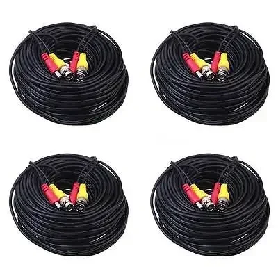Surveillance Security CCTV Camera Accessories DVR for 4pcs/lot 32ft 10M Siamese Cable with BNC DC Connector for Video and Power