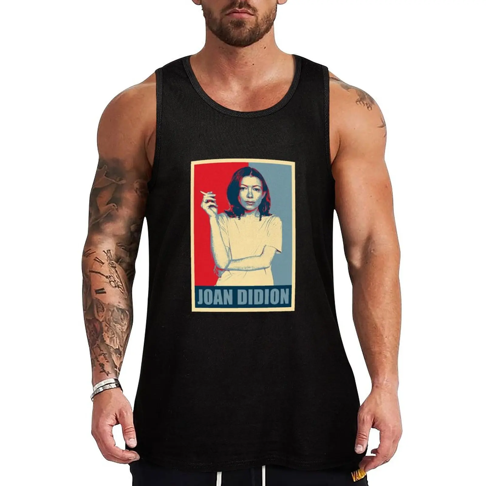 

Joan Didion Hope Tank Top sleeveless jackets Japanese t-shirt sleeveless gym shirt man fitness