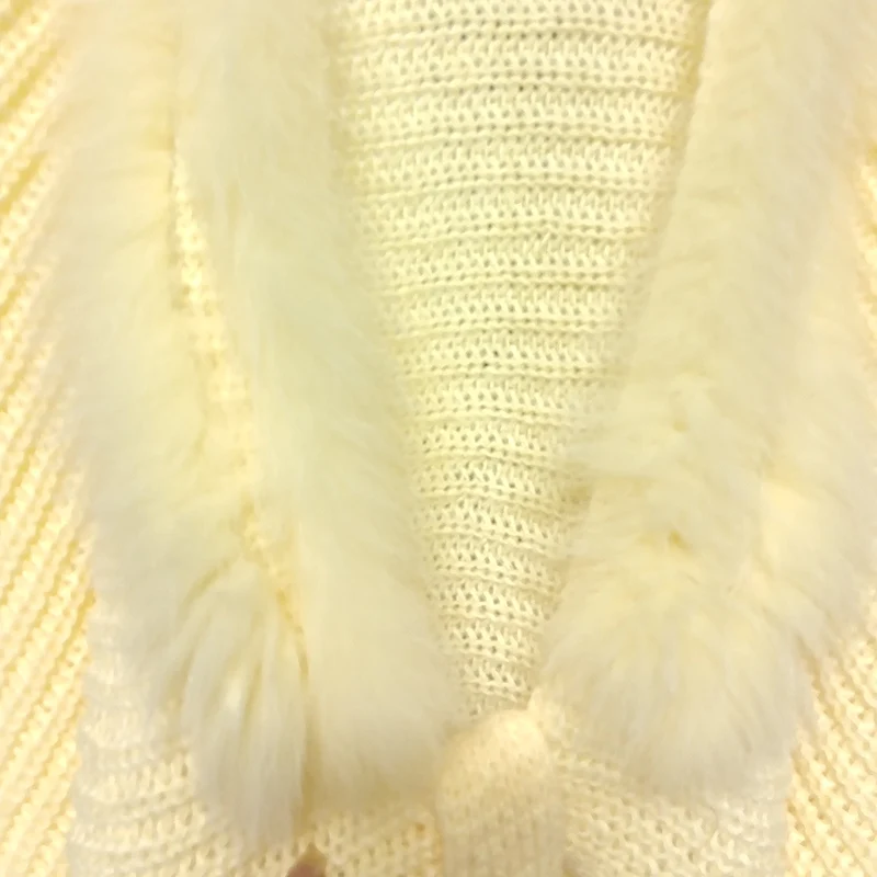 2025 Cardigan lavorato a maglia allentato con maniche a pipistrello autunno donna con vera pelliccia di volpe Moda maglieria a maniche lunghe Capispalla femminile