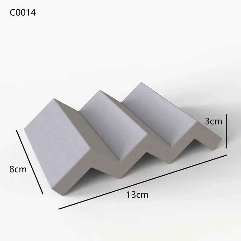 Wave tray Silicone Stackable coaster Soap tray Concrete Jewelry display stand mold Pen tray Terrazzo mold