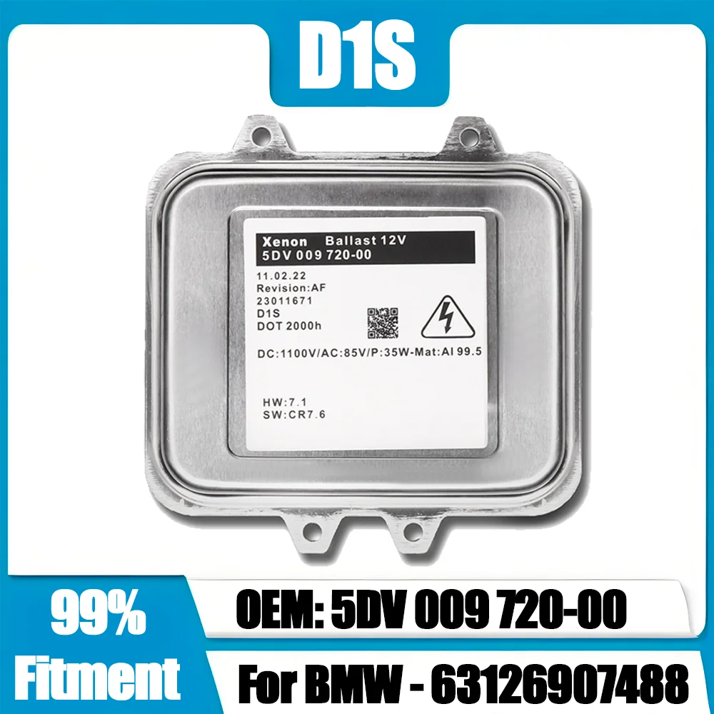 

35W D1S D1R HID Xenon Headlight Ballast OEM 5DV 009 720-00 Xenon Headlamps Ballast Control Block 12V 24V For BMW-63126907488