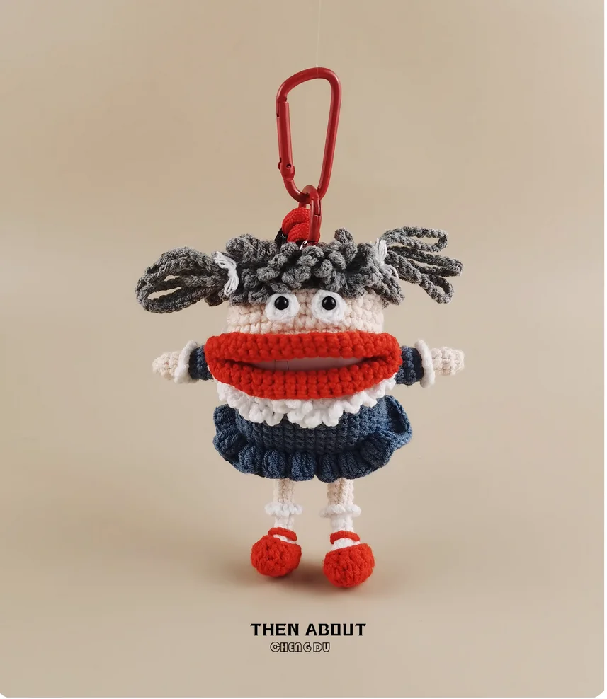 

Милая и интересная маленькая девочка с большим ртом, сумка для наушников, кошелек для монет, подвеска, брелок, подарок