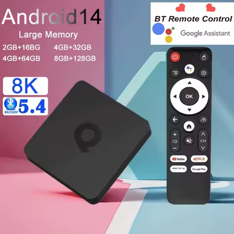 Android14 Smart TV Box Q1 Allwinner H313 Supports 2.4G&amp;5G Dual Wifi 8K 64G 128G Rom Google Media Player TV Box Voice Set Top Box