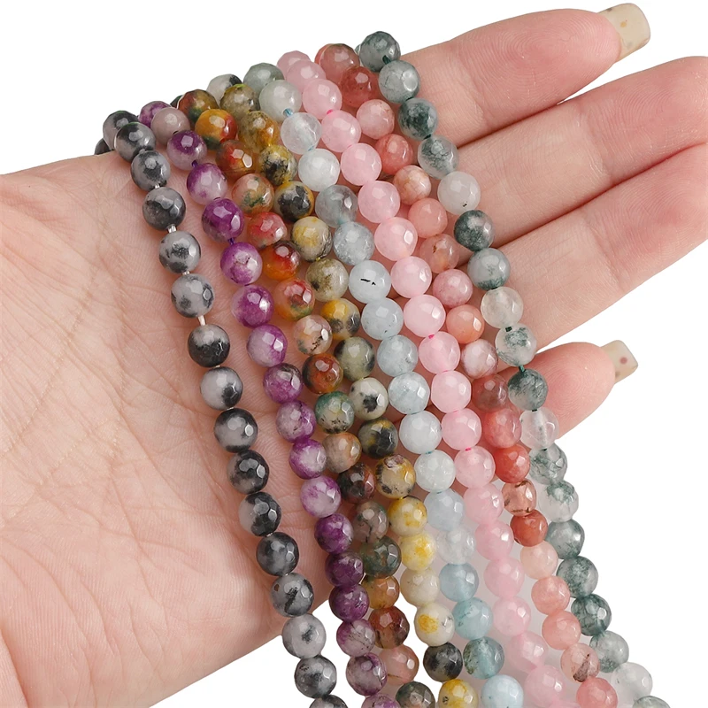 

10pcs 6/8/10mm Natural Gemstone Beads Beading Loose Stone Beads for DIY Making Bracelet Necklace Jewelry beads Accessories