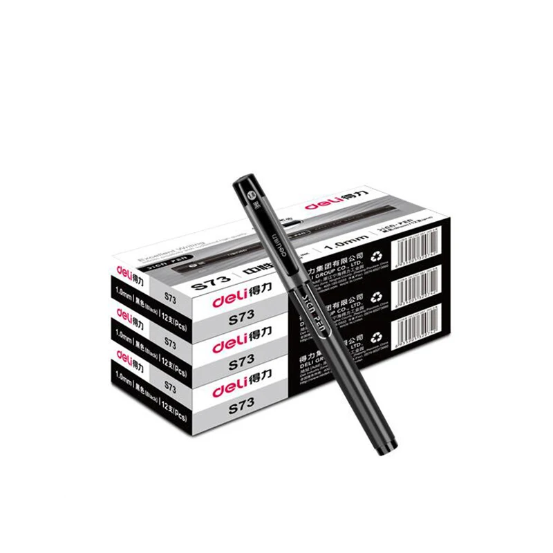 ديلي قابل للسحب جل أقلام الحبر الأسود 1.0 مللي متر متوسط نقطة توقيع قلم حبر جاف السلس الكتابة مكتب اللوازم المدرسية