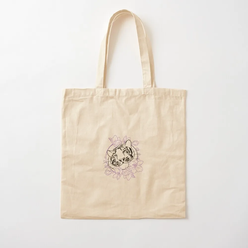 Floral Tiger Tote Bag Gift bag tote bag woman Canvas Tote