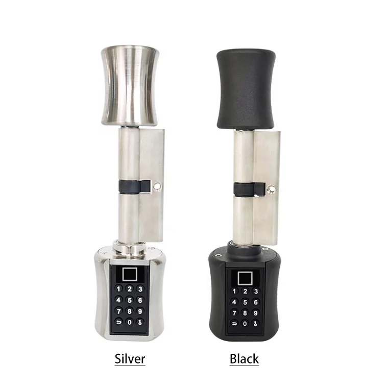 

Tuya App Fingerprint Password Cylinder Smart Fingerprint Cylinder Digital Door Lock