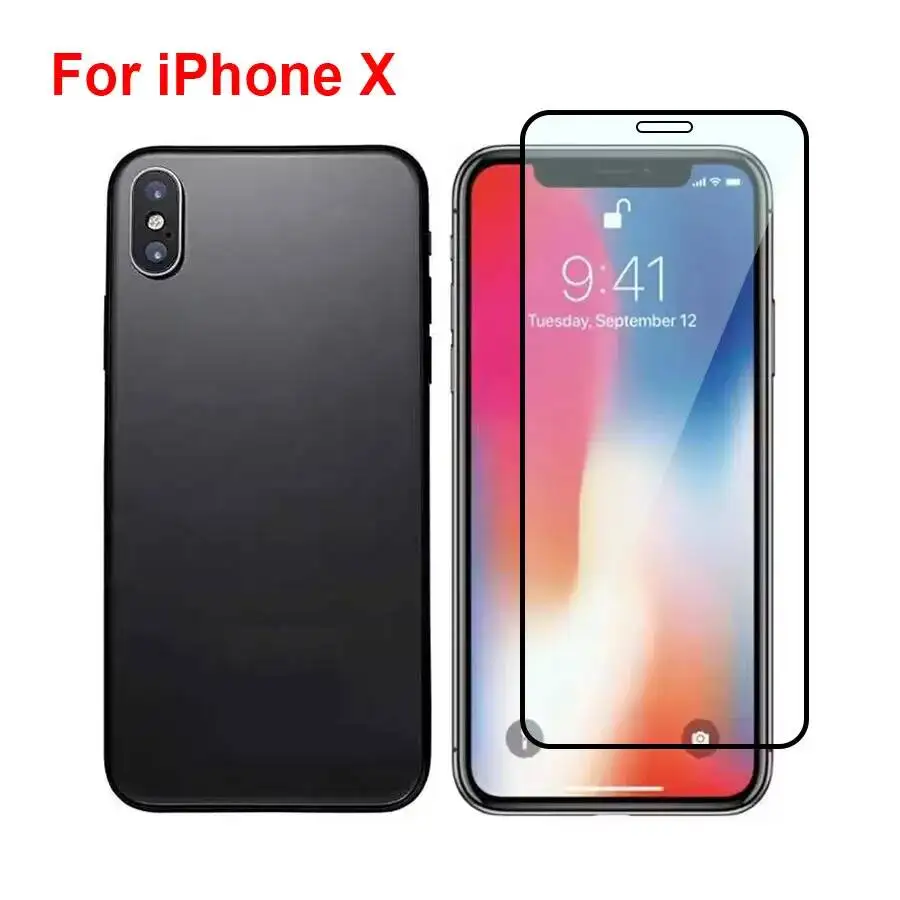 

For Apple Iphone X Tempered Protector Anti Fall Glass For Iphonex Full Cover Screen Phone Film