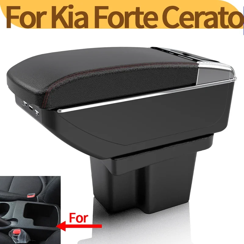 

For KIA Cerato Forte k3 armrest box central Store content Storage box armrest box with cup holder USB interface