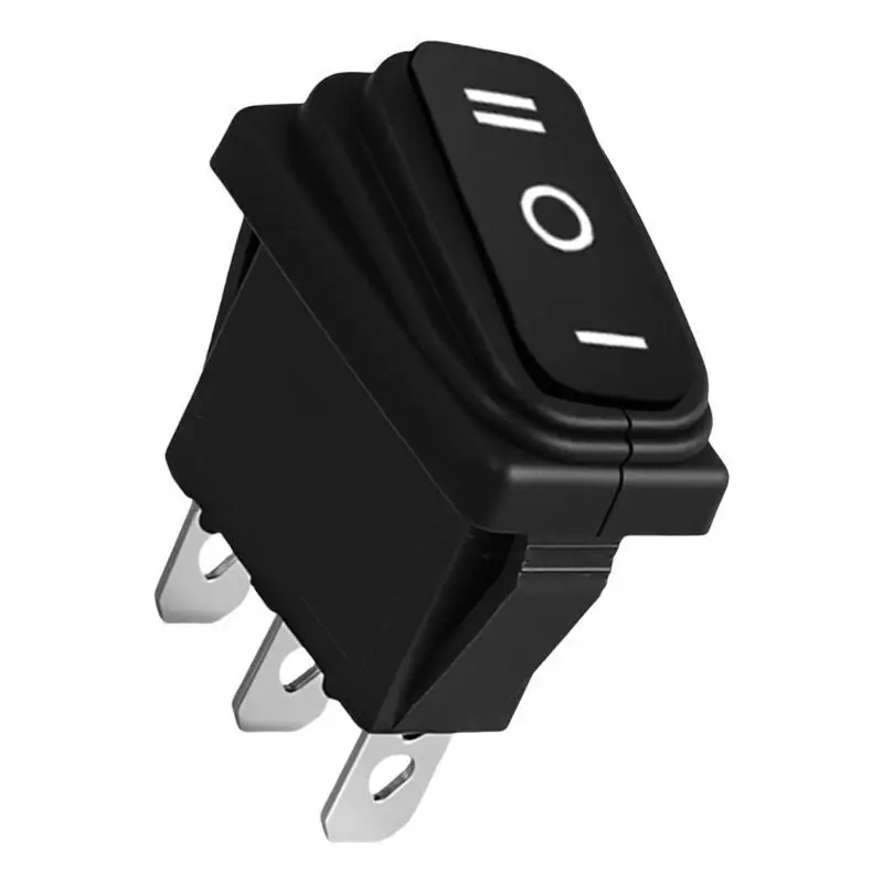 

652F Black Rectangular IP65 Waterproof Rocker Switches 16A With Builts In Indicators Light for Safe and Effective Operations