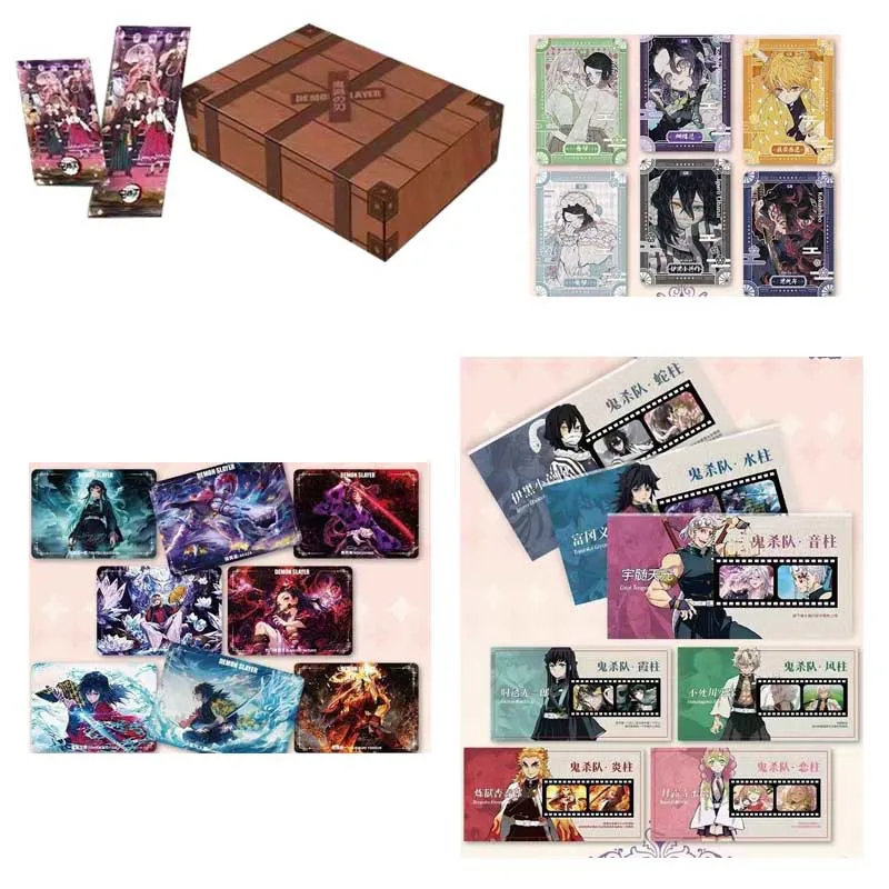 Demon Slayer Collection Card Yami Polaroid Daily Cards Warm-blooded Friendship Samurai Fancy Matte Scrub Trading Cards