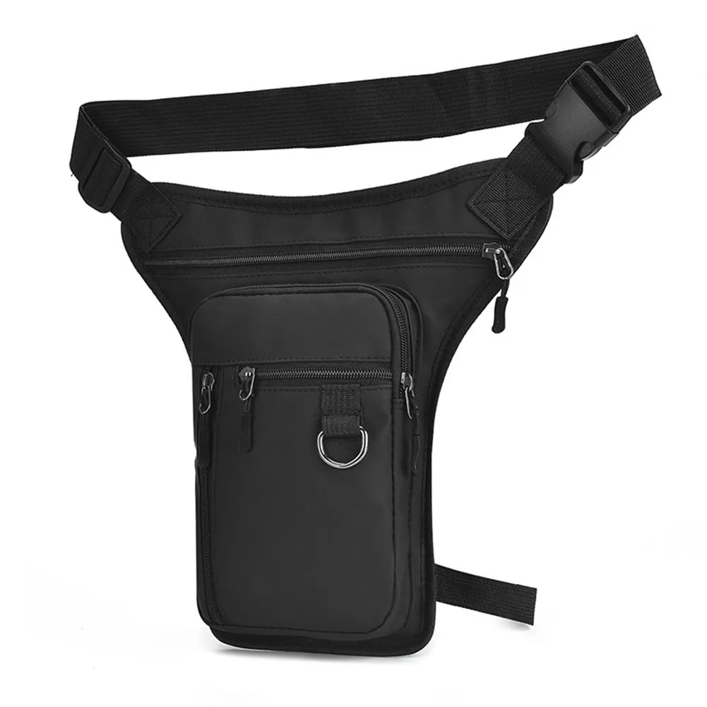 Hip Bum Bag Waist Leg Pack Motorcycle Riding Black Color Direct Installation Easy Installation For Motorcycles