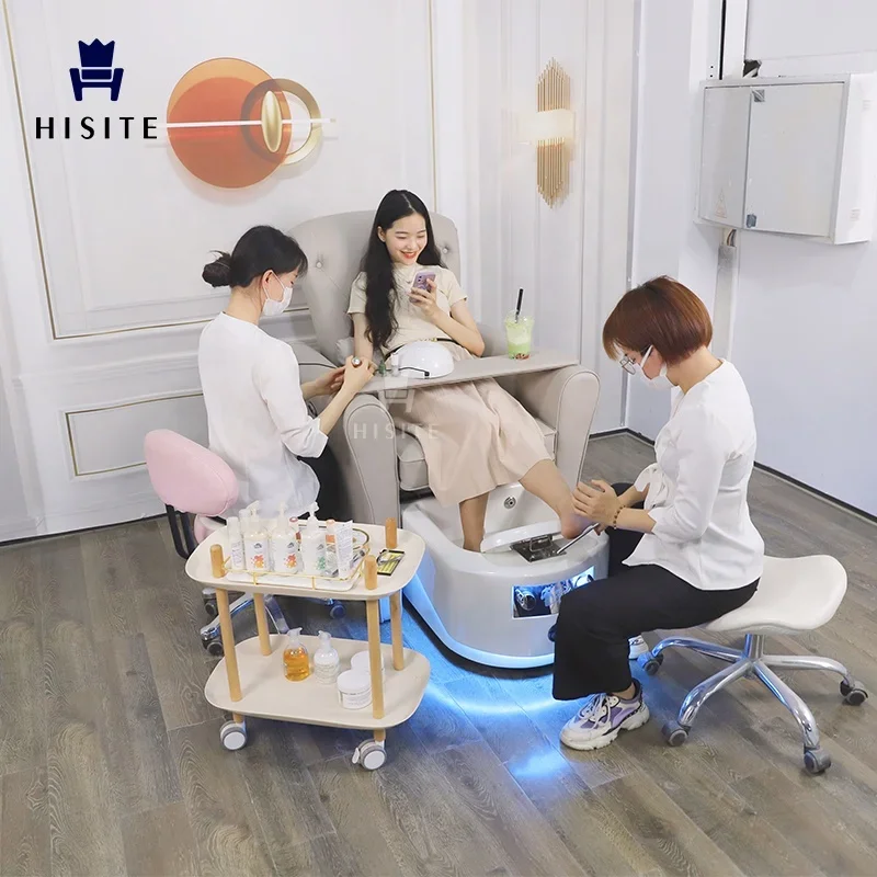 Hisite Beauty Salon Equipment Manicure Pedicure Spa Chair For Client