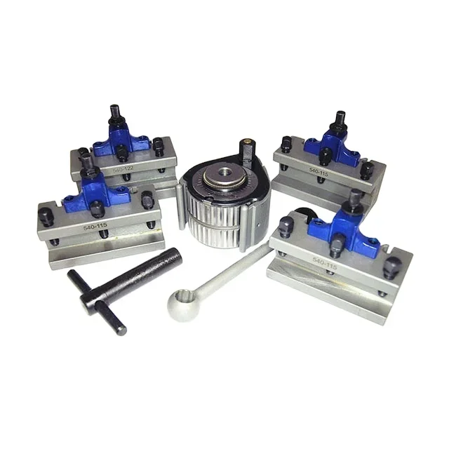 Good quality 40 position multifix A-00 European style lathe quick change tool post and holder set for swing 150-300mm