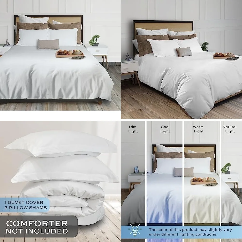 

Пододеяльник, комплект пододеяльников, застежка-молния, 104x90 дюймов, с 2 подушками, мягкий пододеяльник, белый комплект постельного белья, двойной