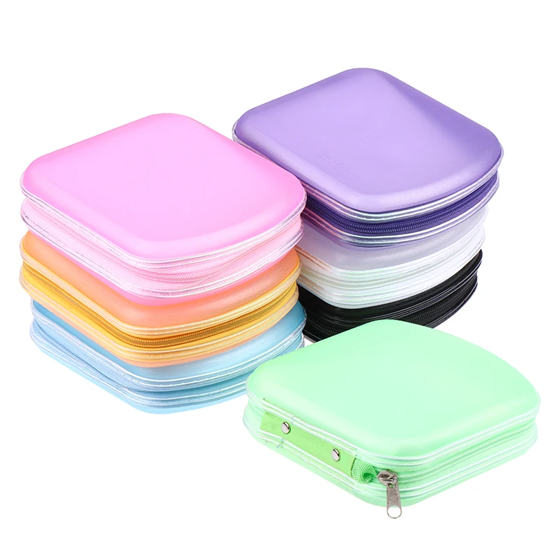 Portable 40pcs Disc CD DVD Wallet Storage Organizer Case Boxes Holder CD Sleeve Bag Album Box Cases With Zipper CD Storage Cover