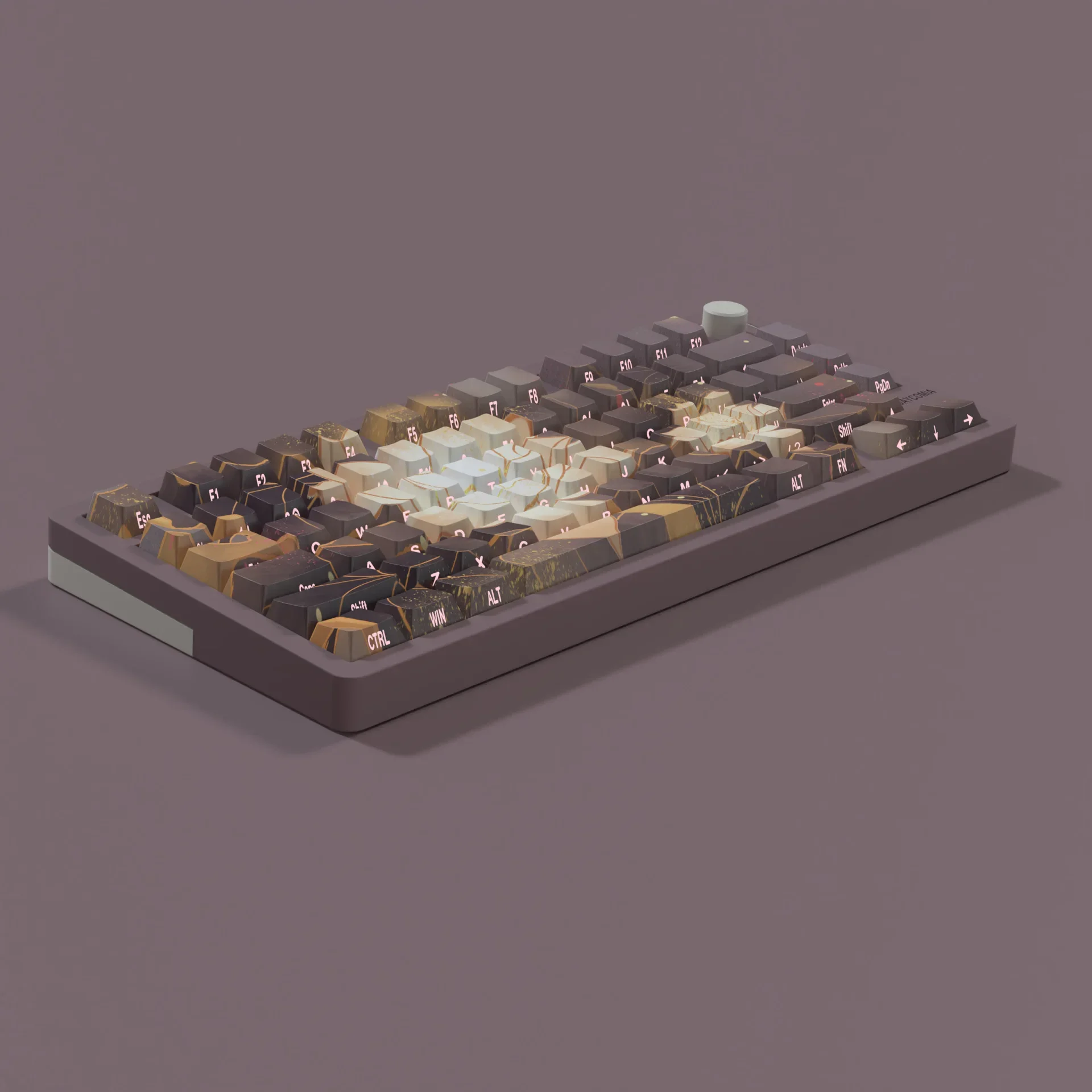 جذر اللوتس الجانب الأصلي النقش لونين حقن صب الساخن التسامي الجانب النقش نقل الضوء keycap PBT mate