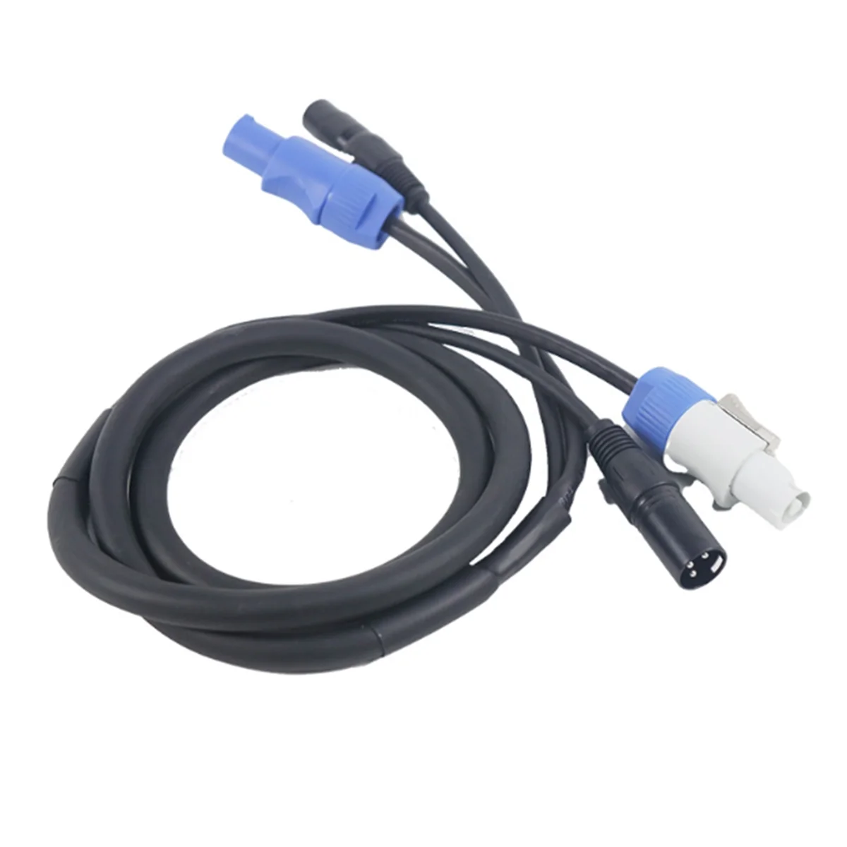 DMX Powercon-Kabel-Kombination aus Powercon-Stecker und DMX XLR-Signalleitung für Light Power Connection Signal Transit(A)