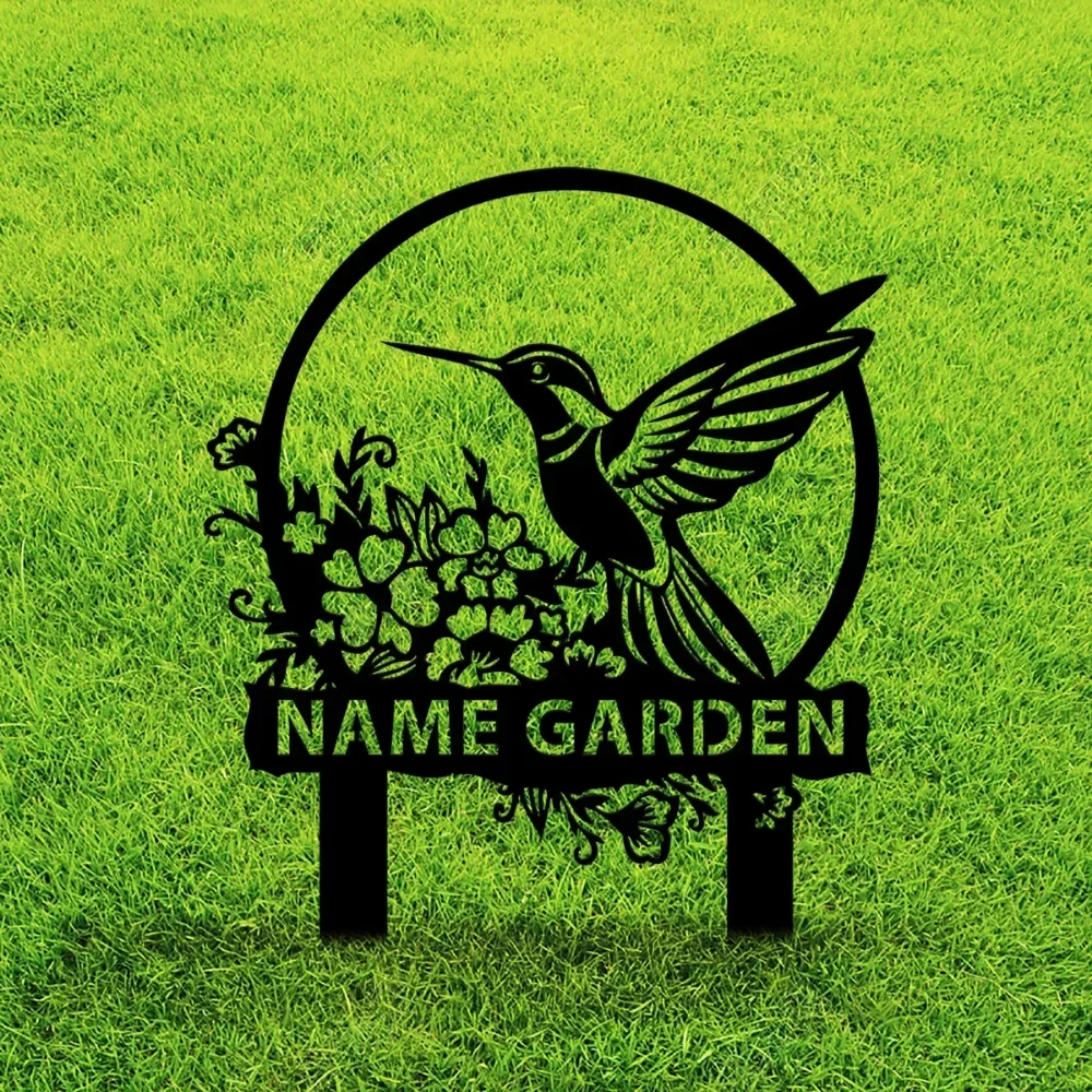Exclusive Custom - Crafted Hummingbird Garden Stake. Personalized, Ideal for Outdoor Gardens. Adds Lifelike Charm.