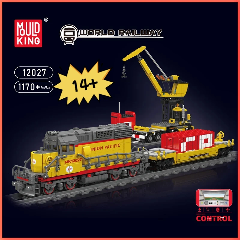 

Mould King 12016 Electric O-Train E320 Steam Locomotive Model Building Block Set - Toy Blocks for Kids