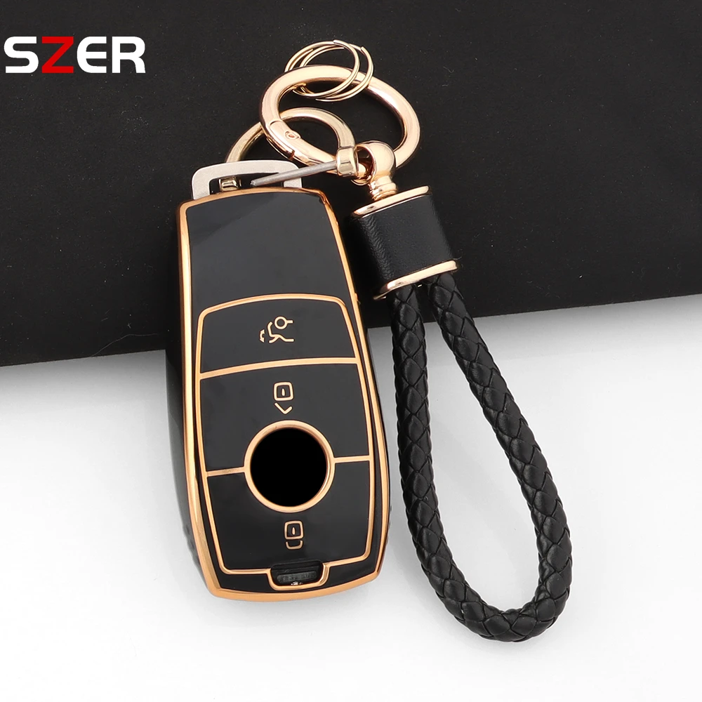 Soft TPU Car Remote Key Case Cover Shell For Mercedes Benz A C E S G Class W177 W205 W213 X167 W222 CLA GLE GLB GLS AMG Maybach