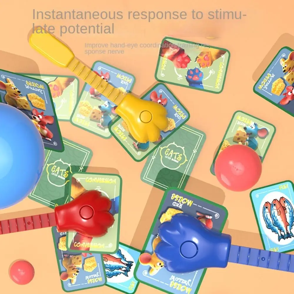 

Interactive Cat and Mouse Card Set Game Plastics Concentration Training Catch Up Card Game Educational Catches Mice