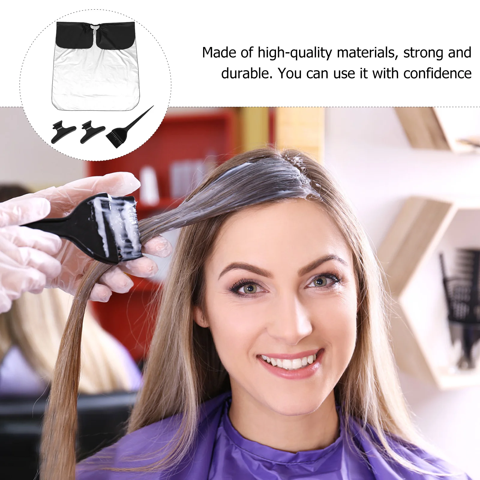 

11 шт., силиконовый набор для мелирования волос, перчатки, накидка, прочный набор инструментов для окрашивания волос для салона, домашнего использования, салонная кепка для мелирования волос