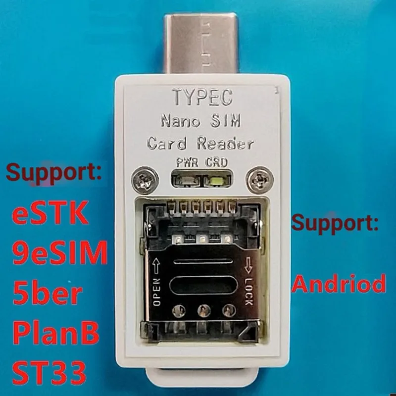 A53M-TYPEC Male ESIM Card Reader Little White Module ESTK/9Esim/5Ber/Planb/Xesim AK9563