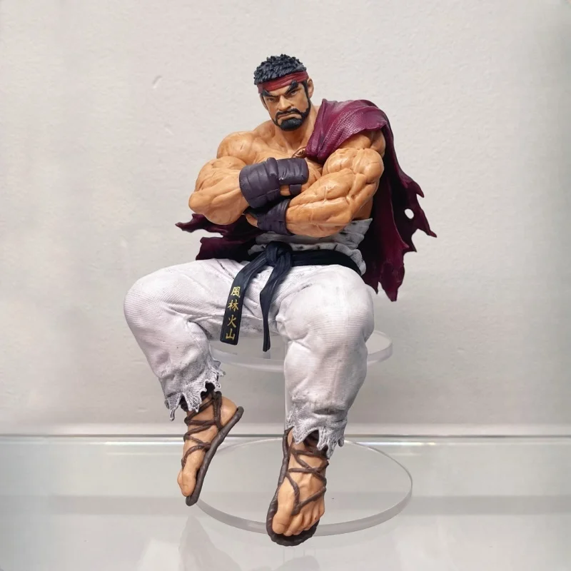 

In Stock Original Street Fighter 6 Ryu Action Figure Perching Collectible Anime Toy Design Noodle Stopper Novelty Unique Gifts