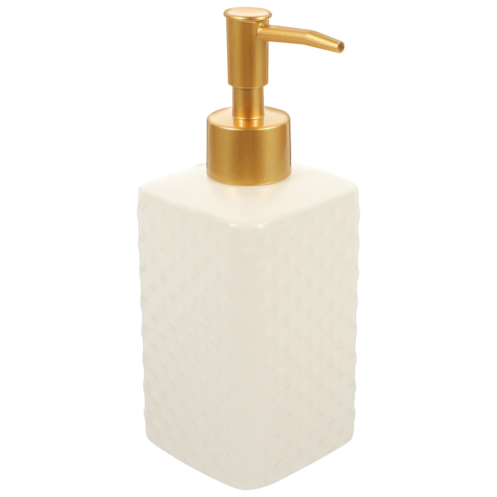 

Refillable Press Pump Bottle for Liquid Soap Shampoo Lotion 500Ml Ceramic Dispenser for Home Hotel Travel Decorative Use