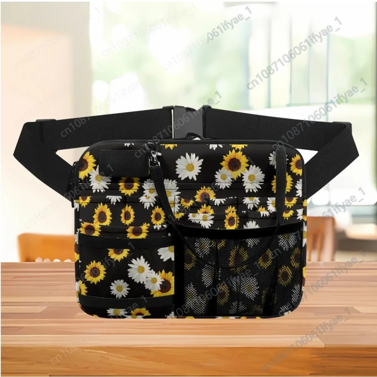 Sunflower Daisy Designer Nursing Belt Organizer Multiple Pocket Emergency Supplies Women Waist Bags Durable Fanny Pack Tool Bag