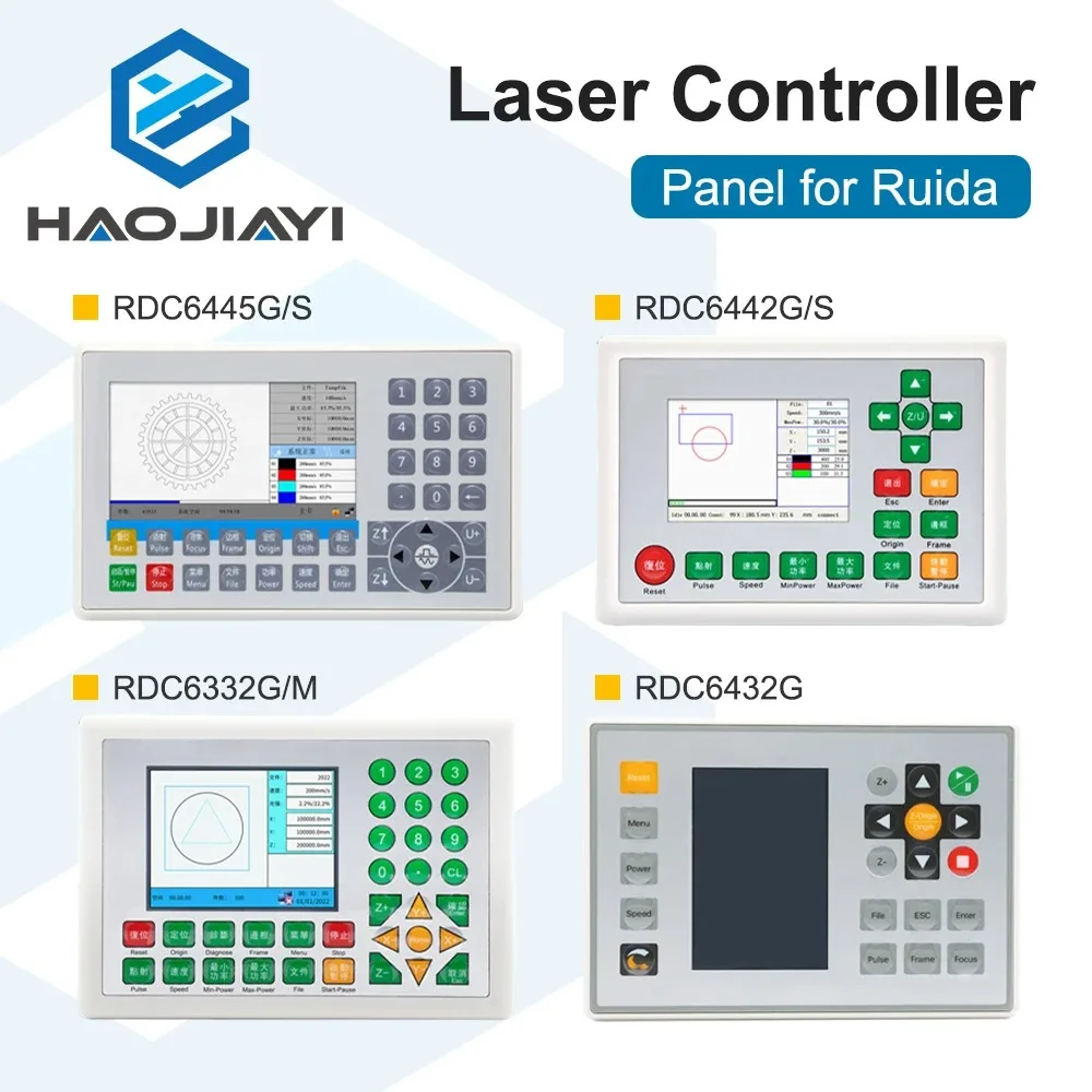 Ruida Controller Panel Display for CNC Laser Cutting Machine Compatible with RDC6445G RDC6442S RDC6432G RDC6332G/M RDLC320-A
