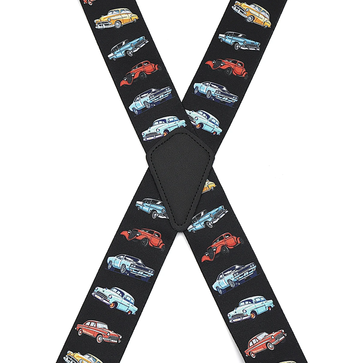 Penyangga Celana Dewasa dengan 4 Klip, Bentuk-X, Elastis, Dapat Disesuaikan, Anti-Selip