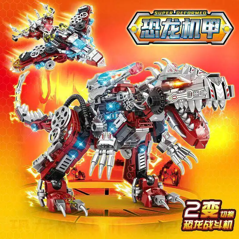 

2in1 Jurassic Dinosaur World Model Building Blocks City Triceratops Velociraptor Dino Park Bricks Children Toy Game