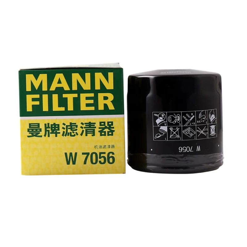 MANN FILTER W7056 / W7030 Oil Filter For CHRYSLER CADILLAC GEELY Coolray FIAT DODGE CHEVROLET JEEP 4892339AA 12673966 68197769AA