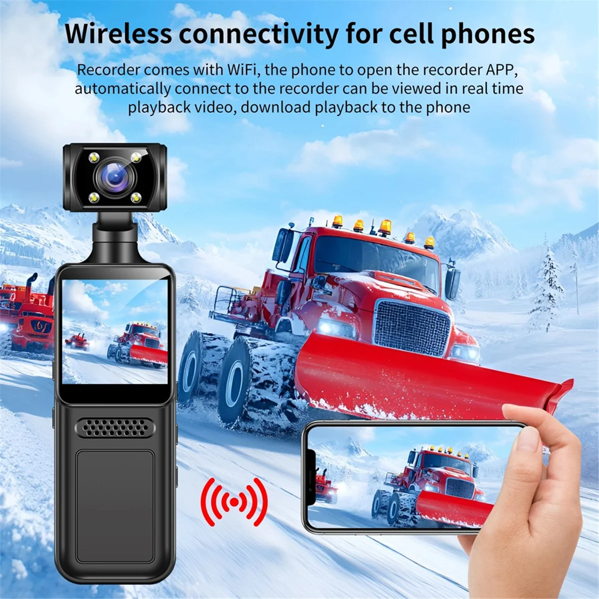 

AB01 4K Pocket Action Camera HD Sports Camcorder Cam 180°Rotate Mini Wifi Camera Portable Sport Motion Camera 32G