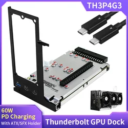 Base de GPU compatible con Thunderbolt TH3P4G3, PCI-E X16, portátil a tarjeta gráfica externa para Notebook, compatible con Thunderbolt 3 4