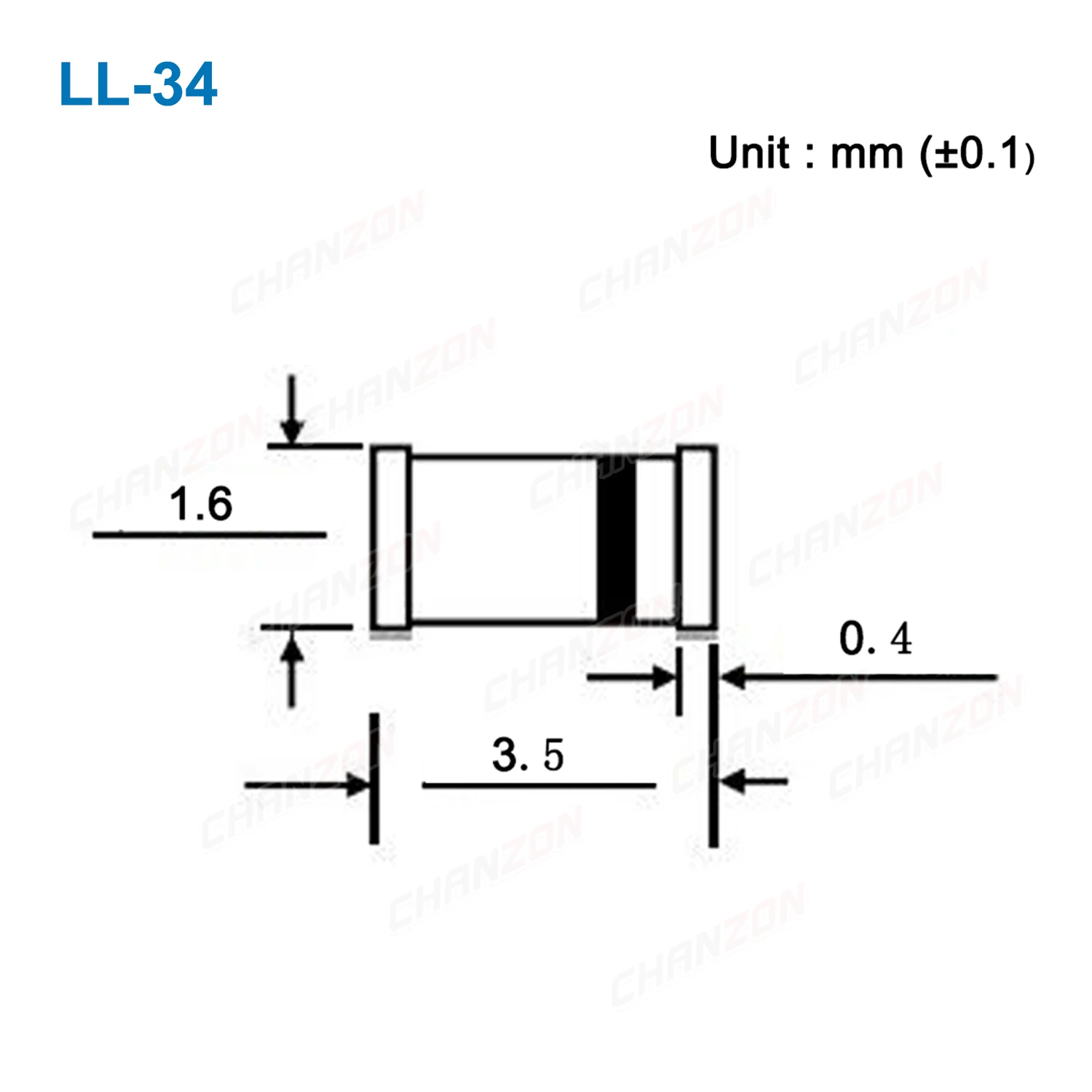 34 Values 0.5W SMD Zener Rectifier Diode Kit 2V 3V 3.3V 3.6V 5.1V 5.6V 7.5V 10V 12V 13V 15V 16V 18V 20V 22V 24V 30V 36V 39V 47V