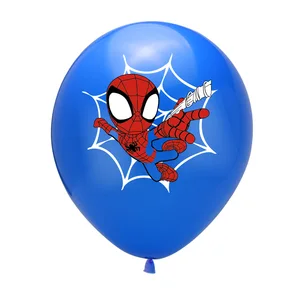 Disney 12 in Spiderman Across the Spider Verse Balon Lateks Perlengkapan Pesta Balon Pesta Spidey untuk Dekorasi Pesta Ulang Tahun 10 fiesta disney dengan penjualan terbaik - №