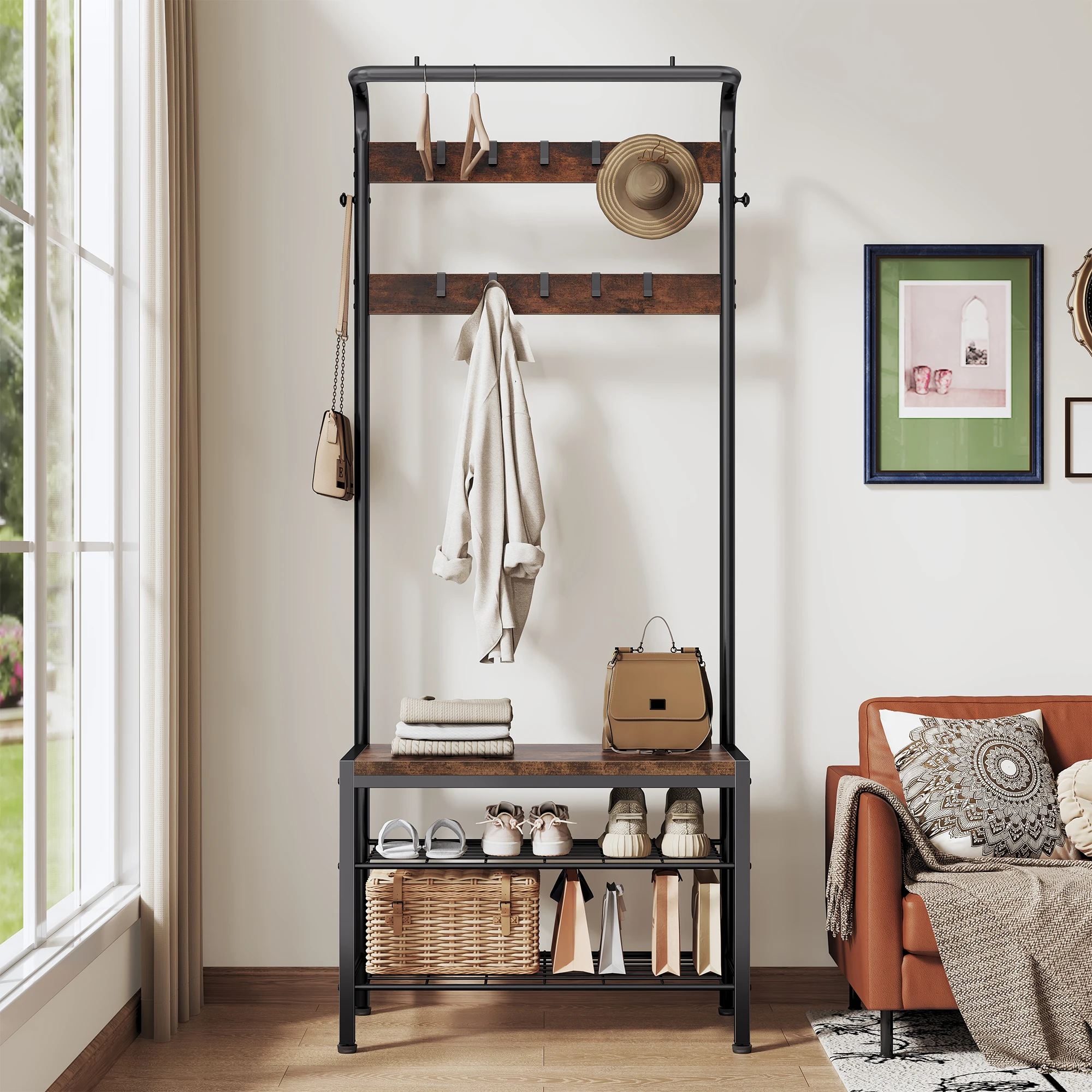 Furniture Hook Hardware - Rak Mantel MCQ 28IN dengan Rak