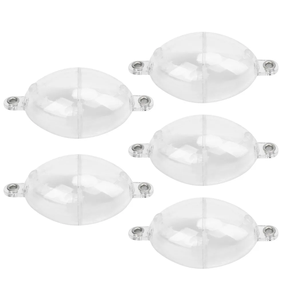 

5PCS Durable Oval Fishing Bubble Floats White 95×45mm Fishing Float Ball Plastic Bubble Floats Fish Tackle