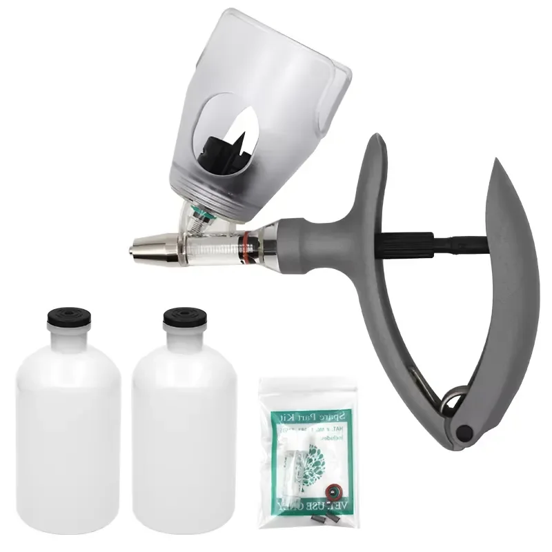 2ml 5ml Automatic Continuous Syringe Veterinary Vaccine Injector For Pig Sheep Cattle