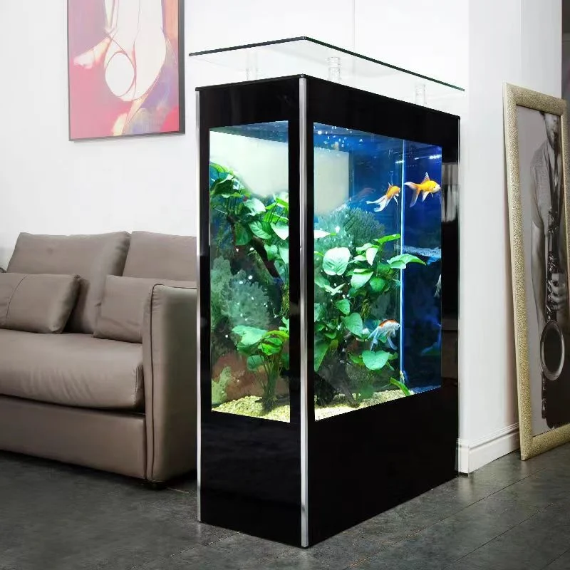 

Custom Aquarium Fish Tank & Cabinet Standing Planted Aquariums Ultra clear Glass Aquarium Fish tank
