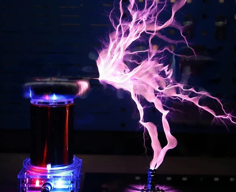 Music Tesla coil SSTC product high-frequency generator ignition lightning model  Integrated arc extinguishing tesla 20cm