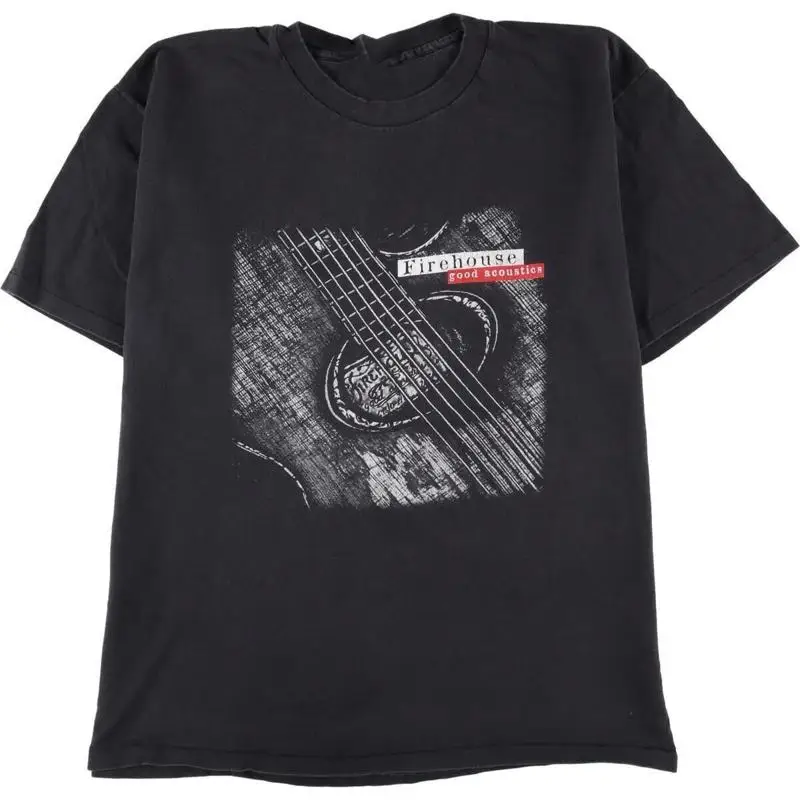 

Футболка 90S Fire House Firehouse World Tour, классическая черная S 5Xl